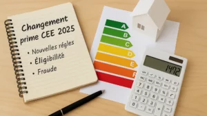 Changement prime CEE 2025